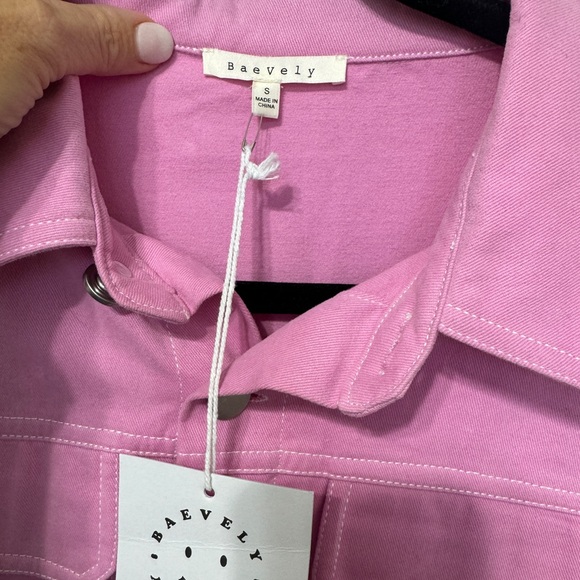 Pink Out West Denim Romper - Picture 2 of 4